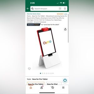 Osmo base kindle fire